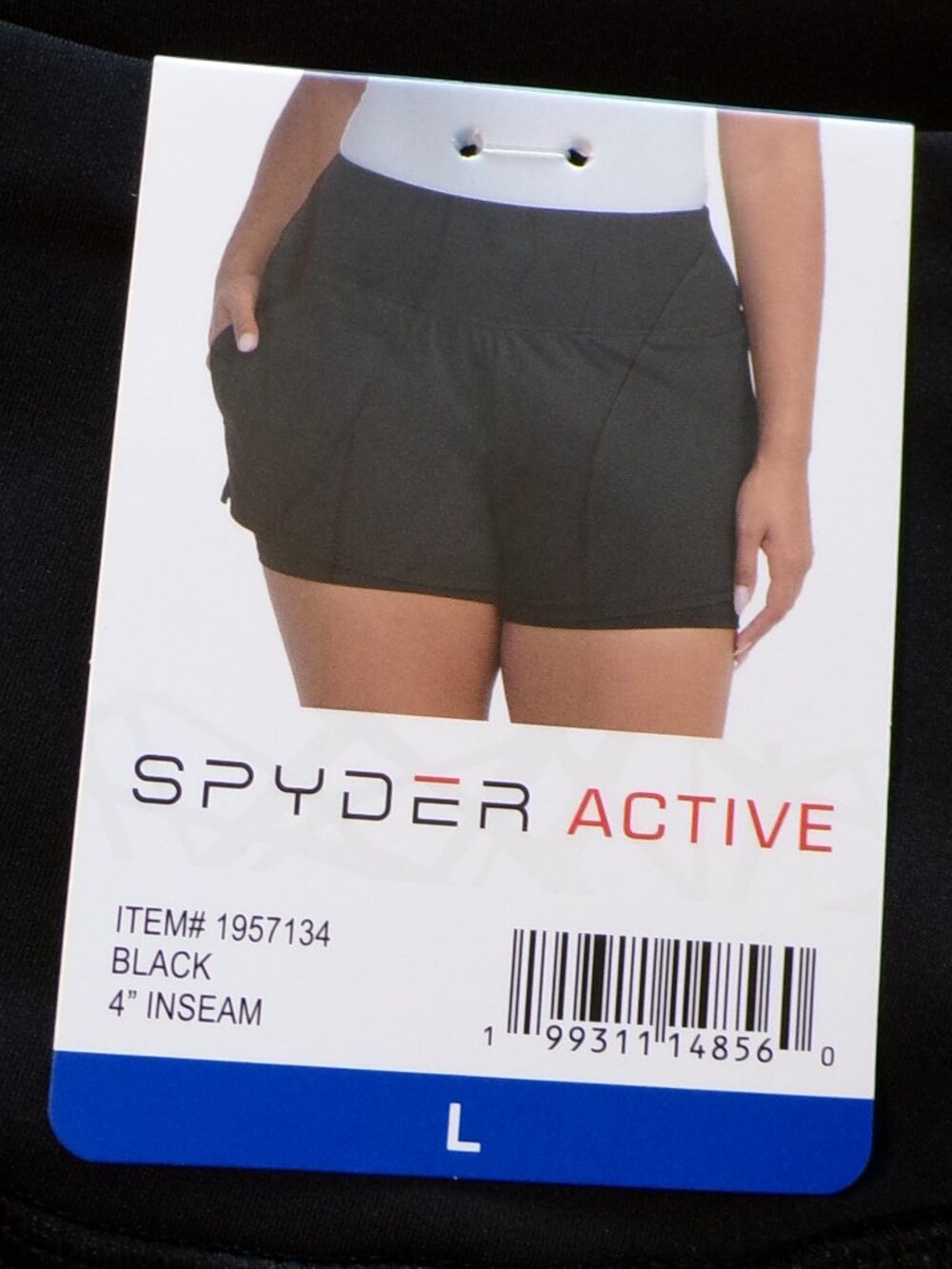 Spyder NWT Women's Black Running Short Choice of Size: Small, Large or XXL - Picture 8 of 10